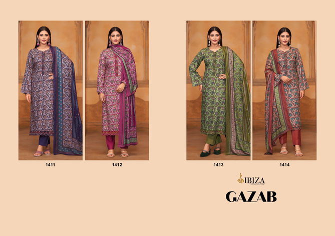 Gazab By Ibiza Viscose Pashmina Printed Dress Material Wholesale Shop In Surat